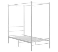 vidaXL Baldaquin 90x200 cm - Blanc Métal