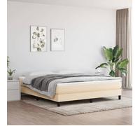 vidaXL Cadre de lit à lattes, Lit Rembourré avec Pieds, Lit Double avec Sommier à Lattes, Lit Adulte de Chambre à Coucher, 3120537