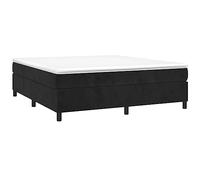 Cadre de lit sans matelas noir 160x200 cm velours Noir G