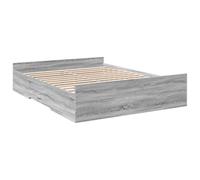 vidaXL Cadre de lit à tiroirs Sonoma gris 160x200 cm bois d'ingénierie lit double