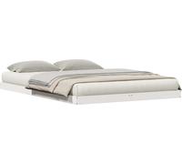 vidaXL Cadre de lit au sol Blanc 213,5 x 104 x 9 cm Pin massif
