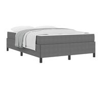 vidaXL Cadre de lit avec Matelas Gris Clair 160 x 200 cm Tissu, Mobilier de Chambre Moderne, Cadre de lit Minimaliste, Matelas à Ressorts, déco stylée et Durable
