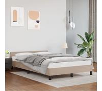vidaXL Bedframe met hoofdeinde zonder matras Cappuccino 140x190 cm347500 Cappuccino G