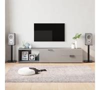 vidaXL Cadre de lit avec tête de lit Gris clair 140x200 cm