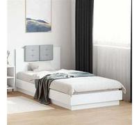 vidaXL Cadre de lit sans matelas blanc 90x200 cm