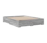 vidaXL Cadre de lit à tiroirs Sonoma Gris 160x200 cm Bois d'ingénierie sans matelas