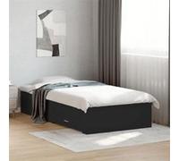 vidaXL – Cadre de lit 3280441 avec tiroirs, sans matelas, noir 75x190 cm