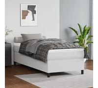 vidaXL Cadre de lit blanc 90x190 cm similicuir