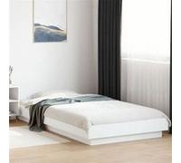 vidaXL Cadre de lit sans matelas blanc 90x200 cm