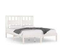 vidaXL Cadre de lit Blanc Bois de pin massif 120x200 cm