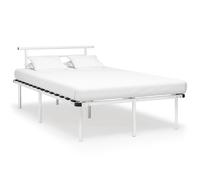 vidaXL Cadre de lit sans matelas blanc métal 120x200 cm