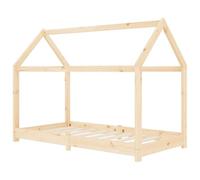 vidaXL Cadre de Lit Cabane pour Enfants Structure de Chambre Maison Intérieur 80x160 cm Bois de Pin Massif