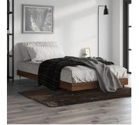 vidaXL Cadre de lit chêne marron 90x190 cm bois d'ingénierie 832204