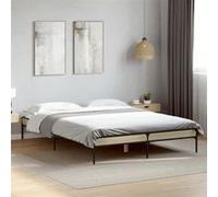 vidaXL Cadre de lit 845037 sans matelas chêne sonoma 140 x 190 cm Multicolore