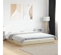 Cadre de lit chêne sonoma 150x200 cm bois d'ingénierie, meuble de chambre à coucher, sommier, lit de palette, lit, 3281184