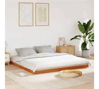 vidaXL Cadre de lit sans matelas cire marron 180x200cm bois pin massif 847147