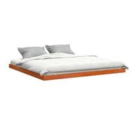 vidaXL Cadre de lit Cire Marron 180x200 cm Bois de pin Massif, Meuble de Chambre à Coucher, sommier, lit en Bois, lit, lit Double, lit à Panneaux