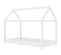 vidaXL Cadre de lit d Enfant Blanc Bois de pin Massif 70x140 cm
