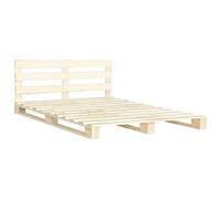 vidaXL Cadre de lit de Palette sans Matelas 140x200 cm Bois Massif pin