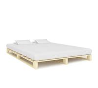 vidaXL Cadre de lit de Palette sans Matelas 200x200 cm Bois Massif pin