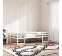vidaXL Cadre de lit d'enfant 846871 – blanc 75 x 190 cm, pin massif