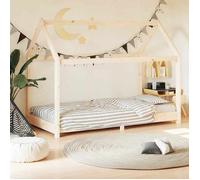 vidaXL Cadre de lit d'enfant en bois de pin massif 70x140 cm