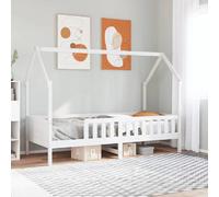 vidaXL Cadre de lit d'enfants forme de maison sans matelas pin