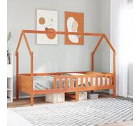 vidaXL Cadre de lit d'enfants forme de maison sans matelas pin