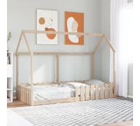 vidaXL Cadre de lit d'enfants forme de maison sans matelas pin massif