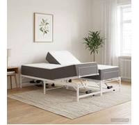 vidaXL Cadre de Lit Électrique Réglable Blanc 140 x 200 cm Acier 3438632