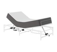 vidaXL Cadre de Lit Électrique Réglable Blanc 80 x 200 cm Acier