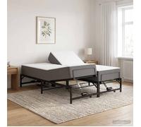vidaXL Cadre de Lit Électrique Réglable Noir 140 x 190 cm Acier 3438620