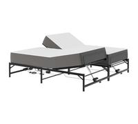 vidaXL Cadre de Lit Électrique Réglable Noir 180 x 200 cm Acier