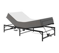 vidaXL Cadre de Lit Électrique Réglable Noir 90 x 200 cm Acier