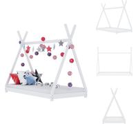 vidaXL Cadre de lit enfant Blanc Pin massif 80 x 160 cm - Lits Bébé & Bébé