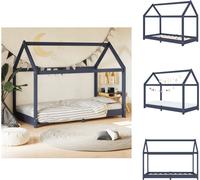 vidaXL Cadre de lit enfant Gris Pin massif 80 x 160 cm - Lits Bébé & Bébé