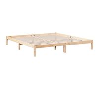 vidaXL Cadre de lit 852424 – extra long 180x220 cm bois massif pin sans matelas Or G