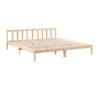 vidaXL Cadre de lit Extra Long sans Matelas 180x220 cm Bois Massif pin, lit, Meuble de Chambre à Coucher, lit en Bois, lit Double