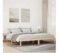 vidaXL Cadre de lit 852426 - extra long 200x220 cm, sans matelas, bois massif pin
