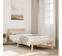 vidaXL Cadre de lit extra long sans matelas 80x220 cm bois massif pin, lit, meuble de chambre à coucher, lit en bois, lit 852442