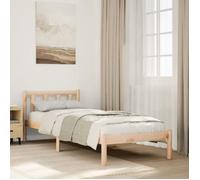 vidaXL Cadre de lit extra long sans matelas en pin massif 90x220 cm