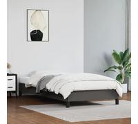 vidaXL Cadre de lit gris en similicuir 90x190 cm