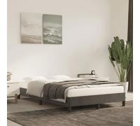 vidaXL Cadre de lit Gris foncé 120x200 cm Velours