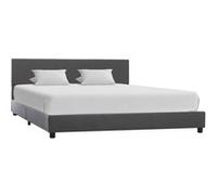 vidaXL Cadre de lit Gris Similicuir 140 x 200 cm Gris G