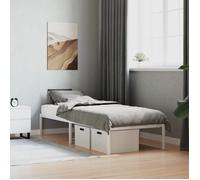 vidaXL Cadre de lit métal blanc 80x200 cm 373664