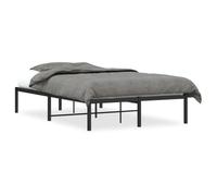vidaXL Bedframe metaal zwart 120x190 cm373652 Noir G