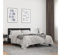 vidaXL Cadre de lit sans matelas noir 120x200 cm