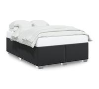 vidaXL Cadre de lit Noir 140x190 cm Similicuir