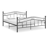 vidaXL Cadre de lit Noir Métal 160x200 cm 325000