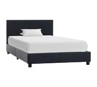 vidaXL Cadre de lit Noir Similicuir 100 x 200 cm